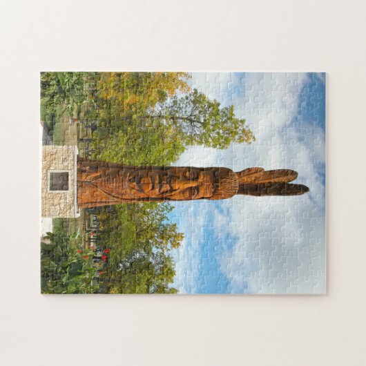 Indisches Denkmal Winniepeg Kanada. Puzzle (Horizontal)