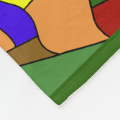 Indisches Dorf Fleecedecke (Ecke)