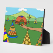 Indisches Dorf Fotoplatte (Seite)