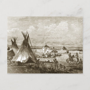 Indisches Dorf Postkarte