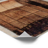 Indisches Dorf Secoton Poster (Ecke)