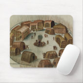 Indisches Dorf von Pomeiooc Mousepad (Mit Mouse)