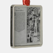Indisches Dorf von Secoton Silbernes Ornament (Rechts)