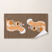 Indisches Eichhörnchen mit Nut Badhandtuch Set (Handtuch)