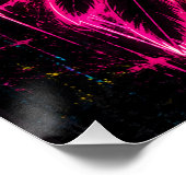 Indisches Einheimisches Neon Poster (Ecke)
