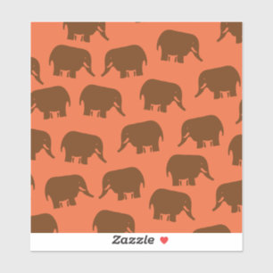 Indisches Elefantenmuster Aufkleber