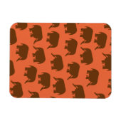 Indisches Elefantenmuster Magnet (Horizontal)