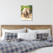 Indisches Elefantentier Leinwanddruck (Insitu (Schlafzimmer))