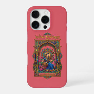Indisches Erbe: Klassischer Musiker Veena-Kunst iPhone 16 Pro Hülle
