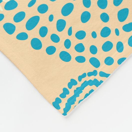 Indisches Flickwerk, nahtloser Vintager Hintergrun Fleecedecke (Ecke)