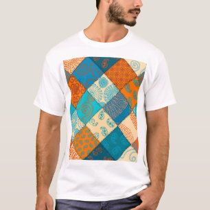 Indisches Flickwerk: Vintag nahtlos. T-Shirt