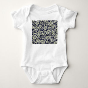 Indisches florales Grundmuster im Vintage-Design Baby Strampler