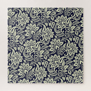 Indisches florales Grundmuster im Vintage-Design Puzzle