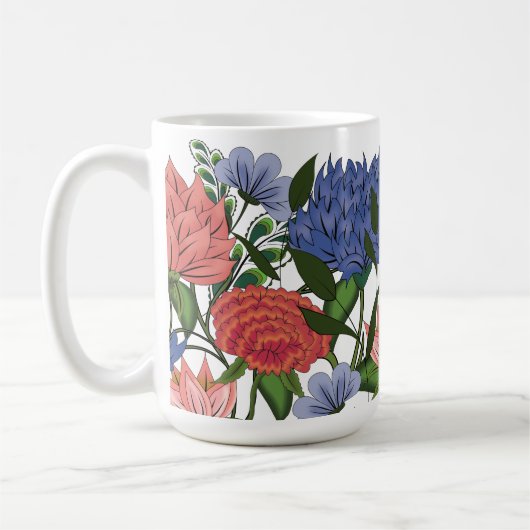 Indisches Florales — Kaffeetasse (Links)