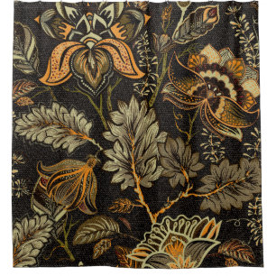 Indisches florales Paisley, nahtloses ethnisches M Duschvorhang