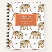 Indisches florales Paisley-Ornament Elefanten Benu