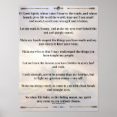 indisches Gebet-1 Poster (Vorne)