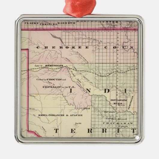 Indisches Gebiet 2 Silbernes Ornament (Vorne)
