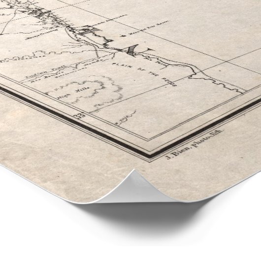 Indisches Gebiet Poster (Ecke)