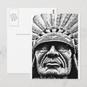 indisches Gesicht Postkarte (Vorne/Hinten)