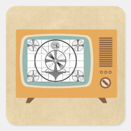 Indisches Haupttest-Muster Quadratischer Aufkleber