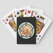 Indisches Head-Test-Muster anpassbar Spielkarten (Rückseite)