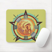 Indisches Head-Test-Muster Mousepad (Mit Mouse)