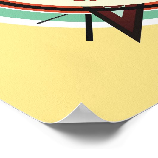 Indisches Head-Test-Muster Poster (Ecke)