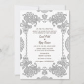 Indisches Hochzeitsszenario Einladung (Vorderseite)