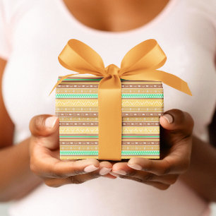 Indisches Indianeramerikanisches Muster Vintag nah Geschenkpapier