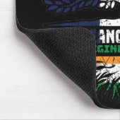 Indisches Indien, Französisch-Tree-Roots-Flag Mousepad (Ecke)