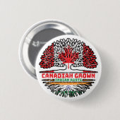 Indisches Indien Kanadisches Treuhandflagge Button (Vorne & Hinten)