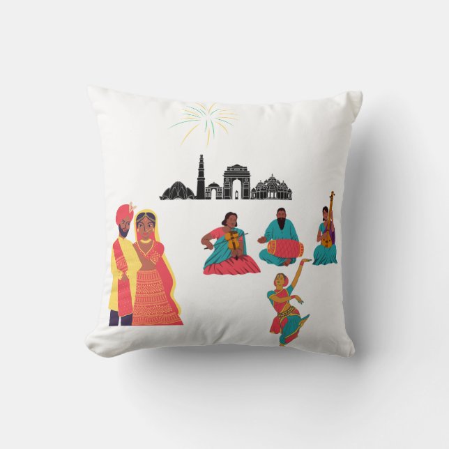 Indisches Kissen (Vorderseite)