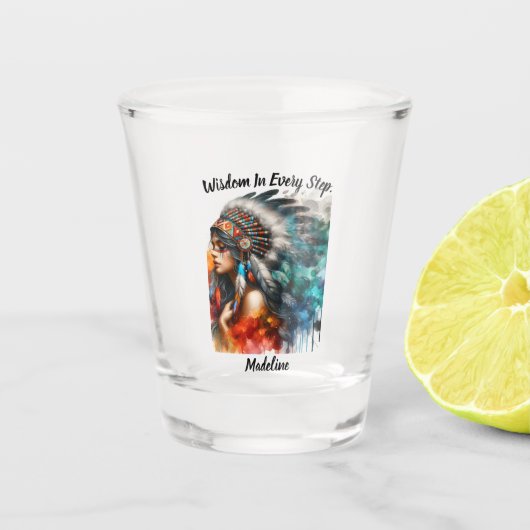 Indisches Kulturerbe Schnapsglas (Vorderseite)