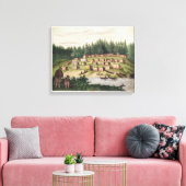 Indisches Lager auf der Quadra-Insel Leinwanddruck (Insitu (Wohnzimmer))