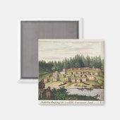 Indisches Lager auf der Quadra-Insel Magnet (Vorderseite/Rückseite)