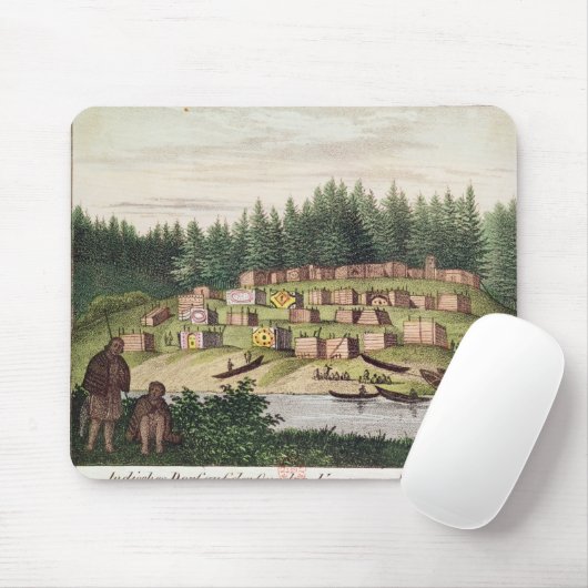 Indisches Lager auf Quadra Insel Mousepad (Mit Mouse)