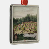 Indisches Lager auf Quadra Insel Silbernes Ornament (Rechts)