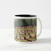 Indisches Lager auf Quadra Insel Zweifarbige Tasse (VorderseiteRechts)