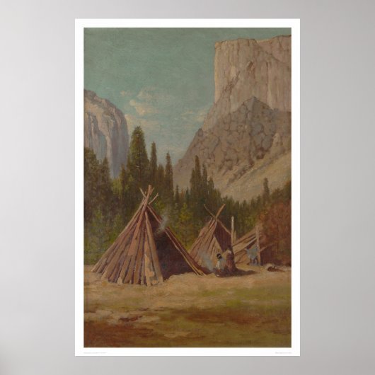 Indisches Lager im Yosemite-Tal (1189) Poster (Vorne)