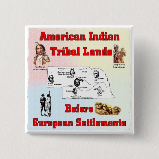 Indisches Land Button (Vorderseite)