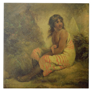 Indisches Mädchen, 1793 (Öl auf der Leinwand Fliese