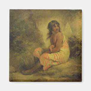 Indisches Mädchen, 1793 (Öl auf der Leinwand Magnet