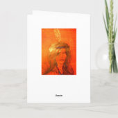 indisches Mädchen Howgh Greetings Karte (Rückseite)