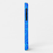 Indisches Mandala Blau Case-Mate iPhone Hülle (Hinten/Links)
