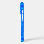 Indisches Mandala Blau Case-Mate iPhone Hülle (Rückseite / Links)