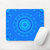 Indisches Mandala Blau Mousepad (Mit Mouse)