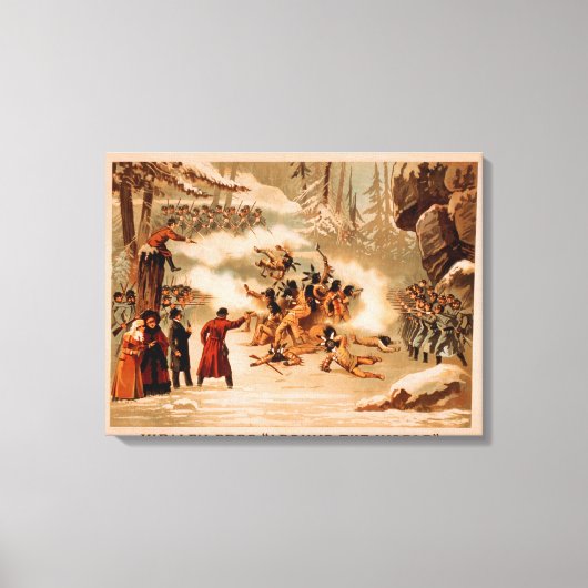 Indisches Massaker von Kiralfy "Around the World" Leinwanddruck (Vorderseite)