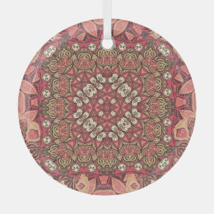 Indisches Medaillon, Boho-Ethno-Ornament Ornament Aus Glas