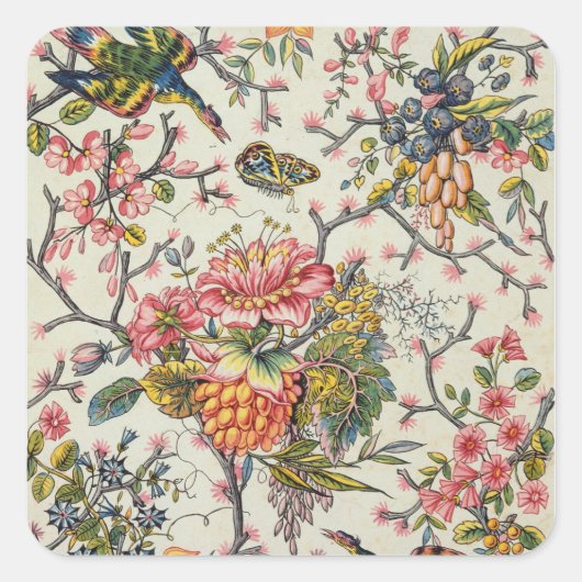 indisches Modell Quadratischer Aufkleber (Vorderseite)